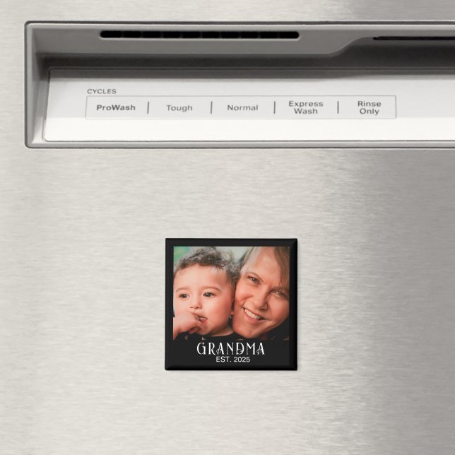 Imã Ímã de Presente de Foto da Avó Estabelecida (In Situ (Dishwasher))