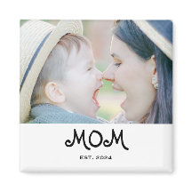 Ímã de Presente de Foto da Mãe Estabelecida