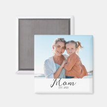 Ímã de Presente de Foto da Mamãe