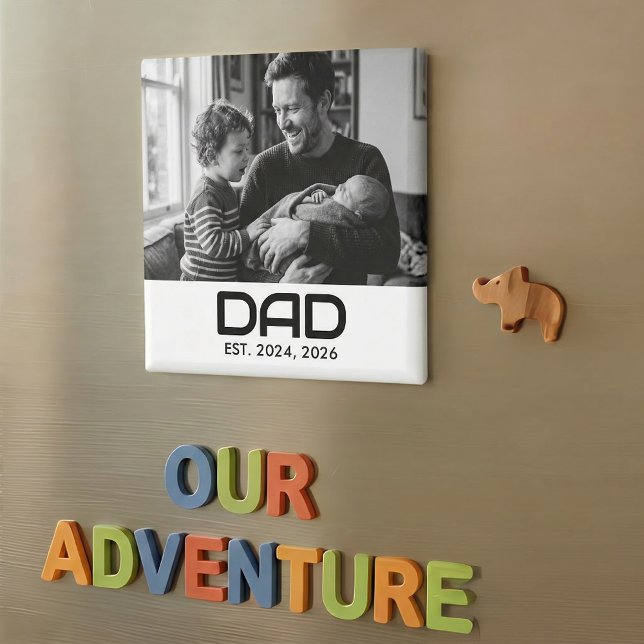 Imã Ímã de Presente de Foto Estabelecida pelo Papai (Criador carregado)