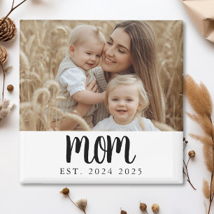 Imã Ímã de Presente de Foto Estabelecido Mãe Minimalis