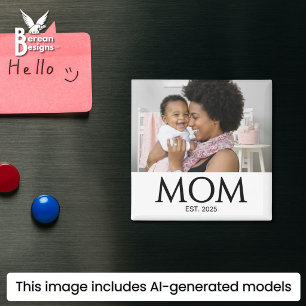 Imã Ímã de Presente de Foto Personalizada para Mãe Est