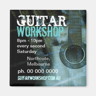 Imã Ímã de Promoção de Oficina de Guitarra de Música