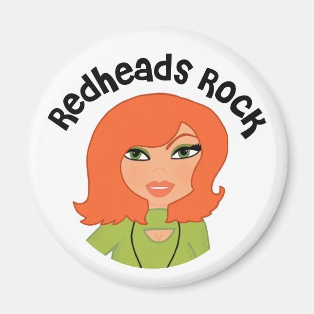 Imã Ímã de Redheads Rock (Frente)