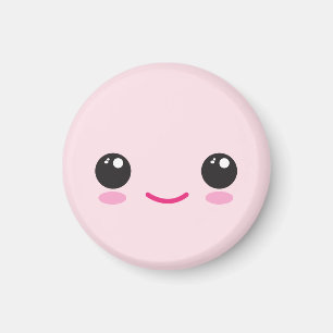 Imã Ímã de Rosto Kawaii Feliz