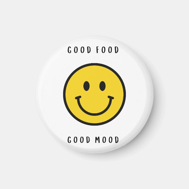 Imã Ímã de rosto sorridente, ímã de rosto emoji (Frente)