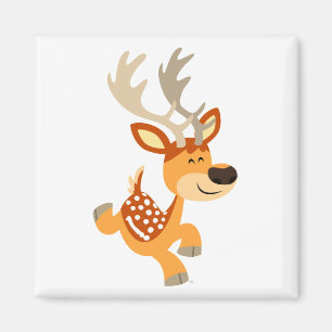 Imã Ímã de salto dos cervos de Fallow dos desenhos