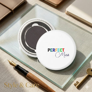Imã Ímã de Script Elegante Correspondência Perfeita De