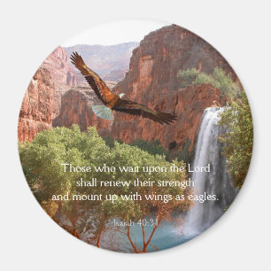 Imã Ímã de Scxripture do 40:31 de Isaiah - asas como