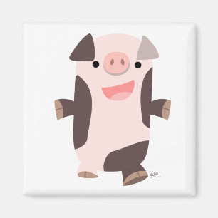 Imã Ímã de sorriso do porco dos desenhos animados
