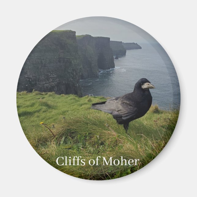 Imã Ímã de Souvenir das Falésias de Moher, Irlanda (Frente)