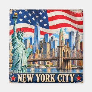 Imã Ímã de Souvenir do Horizonte de Nova York