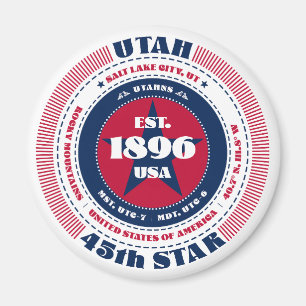Imã Ímã de Souvenir Fatos do Estado de Utah