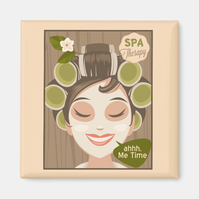 Imã Ímã de Spa Hora para Mim (Frente)