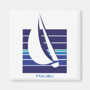 Imã Ímã de Square_Malibu dos azuis do barco