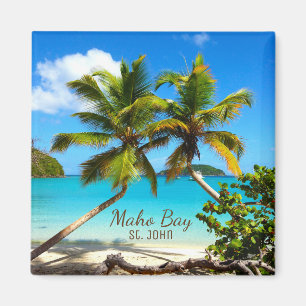 Imã Ímã de St John da praia da baía de Maho