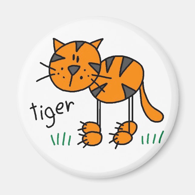 Imã Ímã de Tigre Colado (Frente)