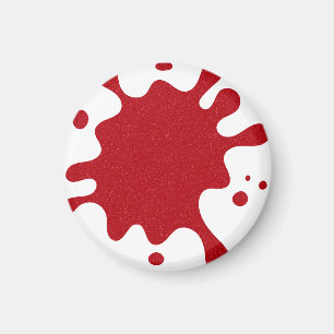 Imã Ímã de Tomate Vermelho Manchado em Branco – Person