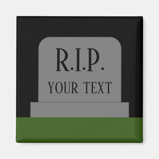 Imã Ímã de túmulo R.I.P. Descanse em Paz (Frente)