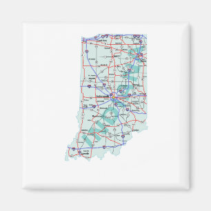 Imã Ímã de um estado a outro do mapa de Indiana