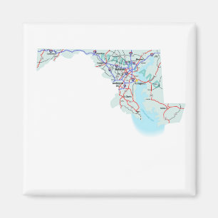 Imã Ímã de um estado a outro do mapa de Maryland