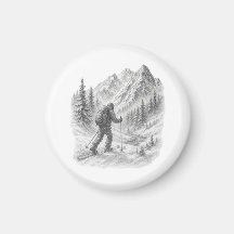 Ímã de Viagem de Esqui Backcountry