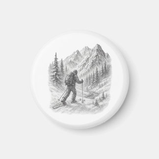 Imã Ímã de Viagem de Esqui Backcountry