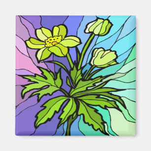 Imã Ímã de vidro da margarida da mancha