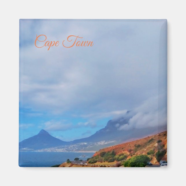 Imã Ímã de visão do oceano da Cidade do Cabo (Frente)