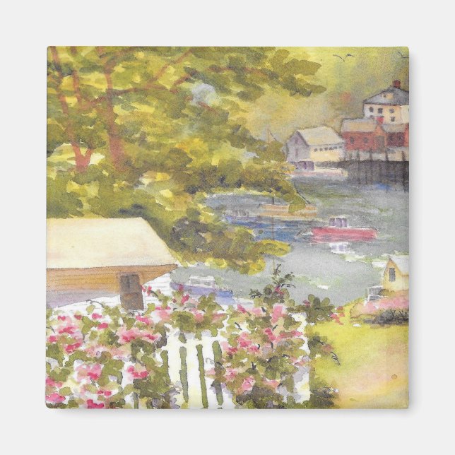 Imã ímã de visualização do porto de stonington (Frente)