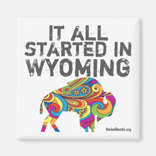 Imã Ímã de Wyoming da oficina do escritor