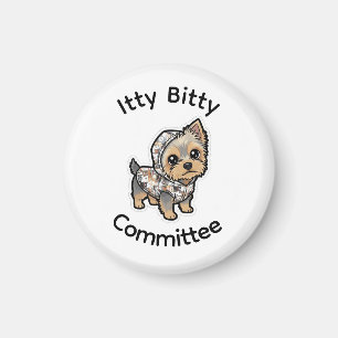 Imã Ímã de yorkie de desenho animado fofo