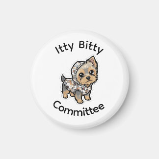 Imã Ímã de yorkie de desenho animado fofo
