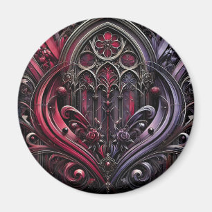 Imã Ímã Decorativo Arcos Rosa Gótico