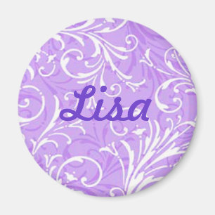 Imã Ímã decorativo roxo feito sob encomenda