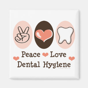 Imã Ímã dental da higiene do amor da paz