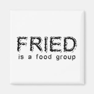 Imã Ímã Divertido Comida Frita É Um Grupo Alimentar