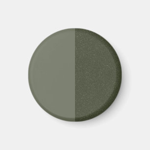 Imã Ímã Dividido Verde Musgo Moderno – Personalizável
