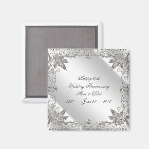 Imã Ímã do aniversário de casamento do diamante 60t