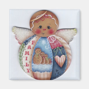 Imã Ímã do anjo da família do pão-de-espécie