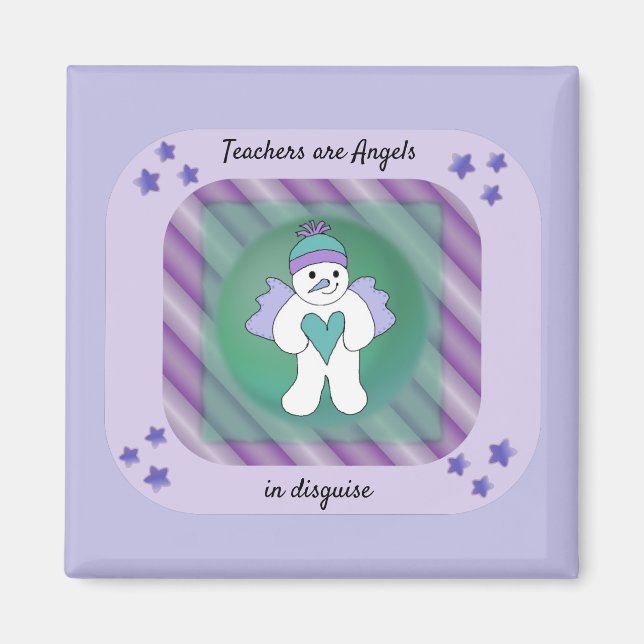 Imã Ímã do Anjo da Neve dos Professores (Frente)
