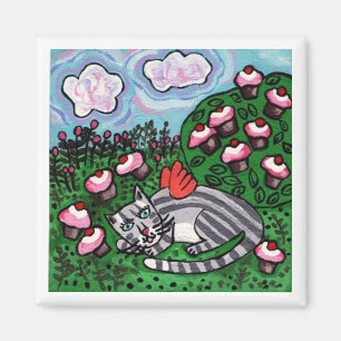 Imã Ímã do anjo do jardim do cupcake