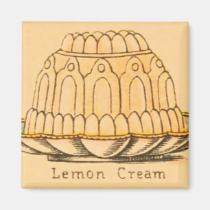 Imã Ímã do bolo do creme do limão da sobremesa do