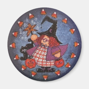 Imã Ímã do botão de Witchy Poo