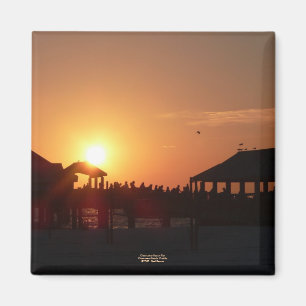 Imã Ímã do cais da praia de Clearwater