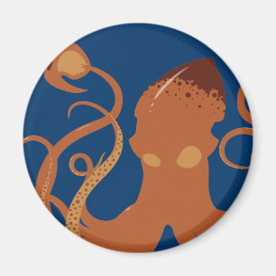 Imã Ímã do calamar gigante do vetor