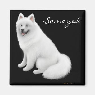 Imã Ímã do cão do Samoyed