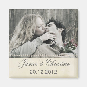 Imã Ímã do casamento com sua foto