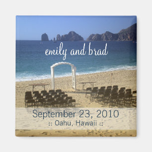 Imã Ímã do casamento de praia do destino do favor do