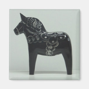 Imã Ímã do CAVALO de DALA (preto)